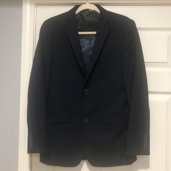 Men's Pierre Laurant Dark Blue Suit Jacket 36R Pants 30" x 32" - Picture 9 of 16